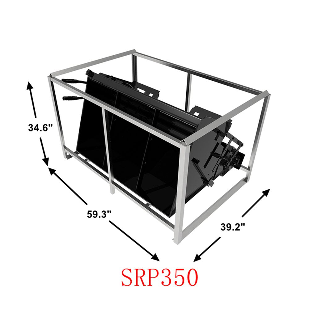 Landy Attachments Skid Steer Hydraulic Salt Spreader Attachment for Tractor Front Loader SPR350