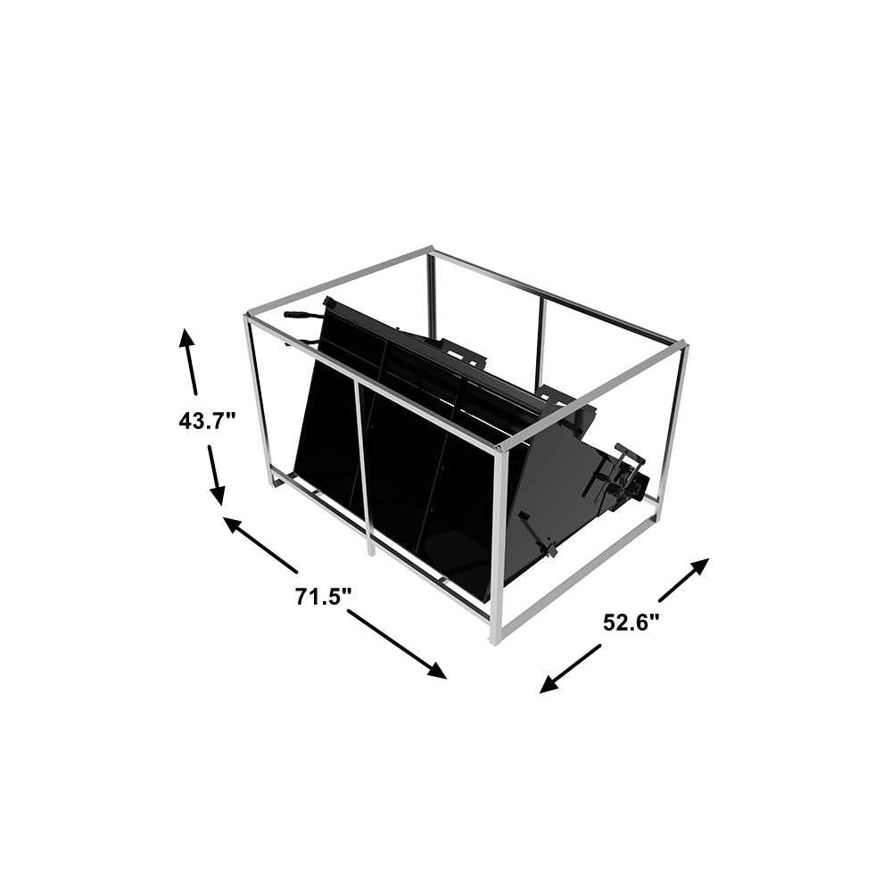 Landy Attachments Skid Steer Hydraulic Salt Spreader Attachment for Tractor Front Loader SPR800