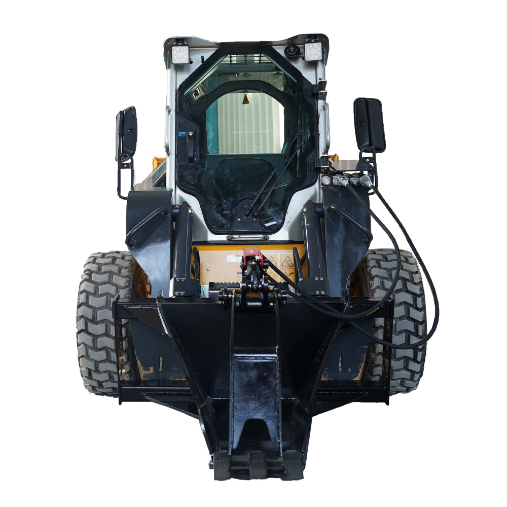 Landy Attachments Skid Steer Extreme Duty Stump Bucket Grapple Attachments for Uprooting Tree Stumps, Fit Universal Mount Plate