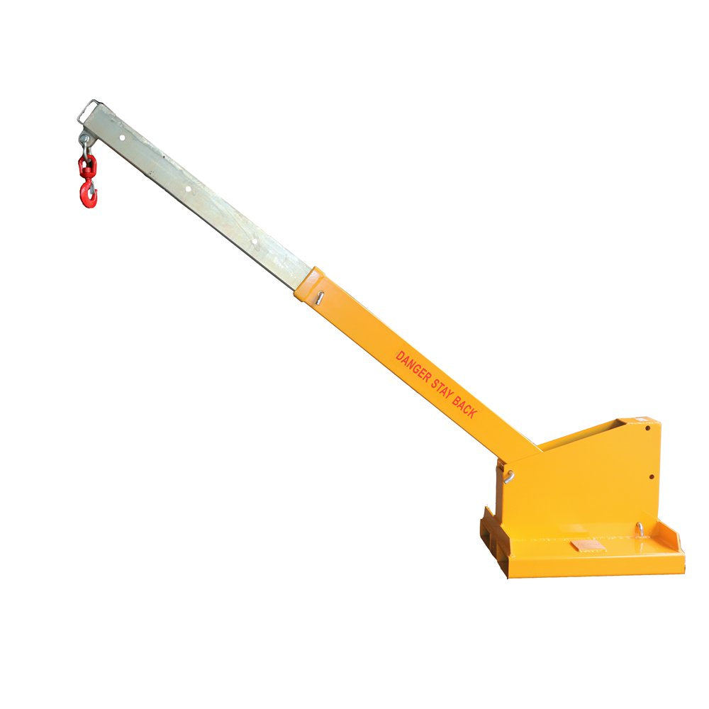 Landy Attachments Fork Mounted Telescoping Crane Jib Boom, Forklift Jib Boom Crane, Forklift Mobile Crane, Forklift Boom Attachment