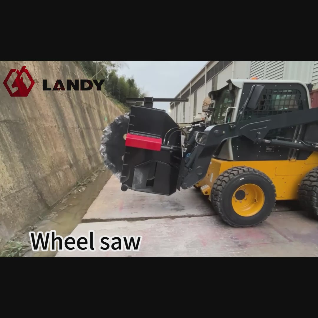 Landy Attachments Wheel saw for Skid Steer Attachment Quick Attach-6